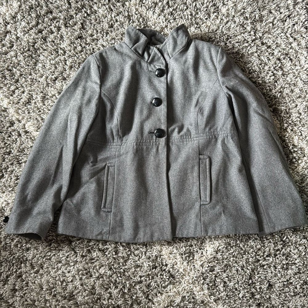 Old Navy | Gray Wool Pea Coat